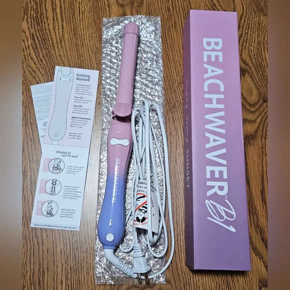 Beachwaver B1 Purple and Pink Curling Iron m_68bb1aba9b2158ccbf430216.jpg main image 4